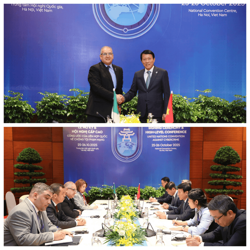 Meeting between the Secretary General of the Ministry of Foreign Affairs of Algeria with the Minister of Public Security of Vietnam